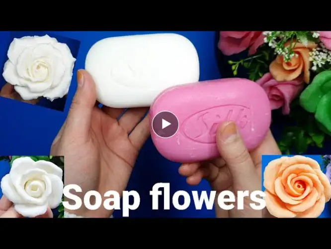 How to make a gift from soap at home/Делаем цветок из мыла/Making a flower out of soap/Soap flower