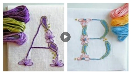 Alphabet Embroidery Patterns / Alphabet Embroidery Designs Ideas / Heavenly Handmade Creations