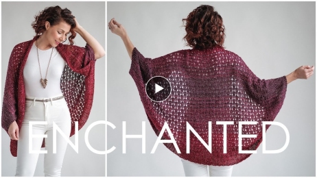 Enchanted Cardigan - Easy Knit Sweater Pattern for Beginners. MAGICAL!!