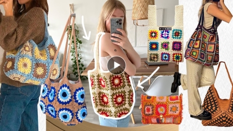 diy crochet granny square bag (it's sooo goooood)