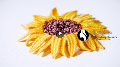 Embroidery ideas | How to stitch flowers with hand embroidery | DIY Stitching