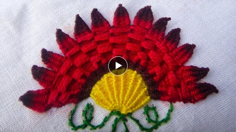 New Hand Embroidery Ideas | how to stitch flowers with embroidery | Diy Stitching