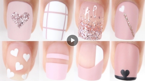 10+ EASY Valentines day nail ideas | HUGE nail art designs compilation