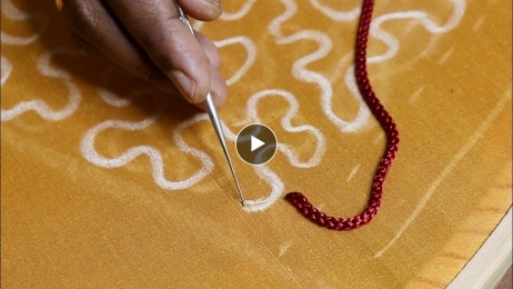 Unique aari embroidery idea