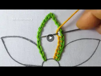 Latest Hand Embroidery Creative Work New Super Elegant Colorful Flower Amazing Design Easy Tutorial