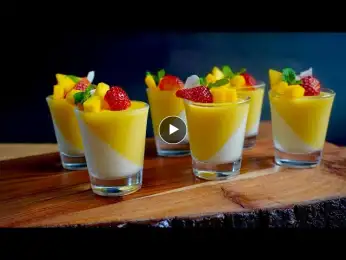Mango Coconut Panna Cotta - Bringing the island vibes into your parties