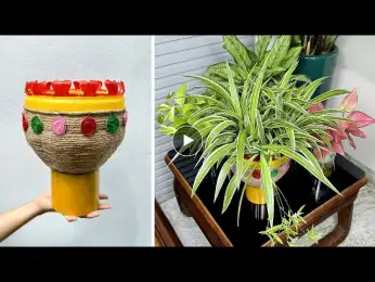 Ideas were amazing! Unique plant pots made from used plastic bottles