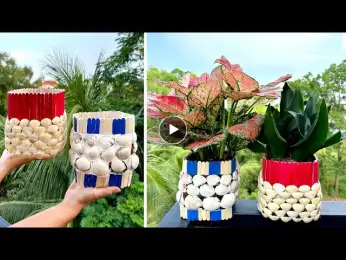 Simple and effective ways to recycle plastic bottles into unique plant pots