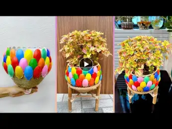 You will love this plant pot! Unique idea for a colorful garden