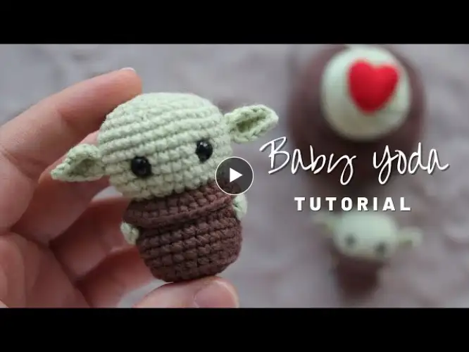 Amigurumi Baby Yoda | How to Crochet Baby Yoda - Key chain