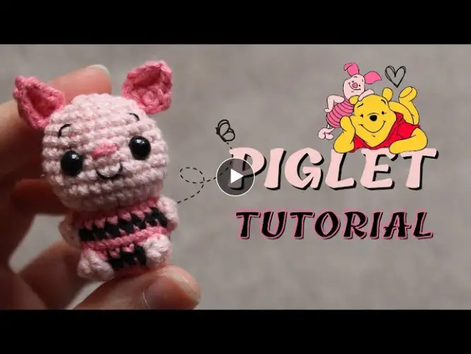 Amigurumi PIGLET Crochet - Keychain