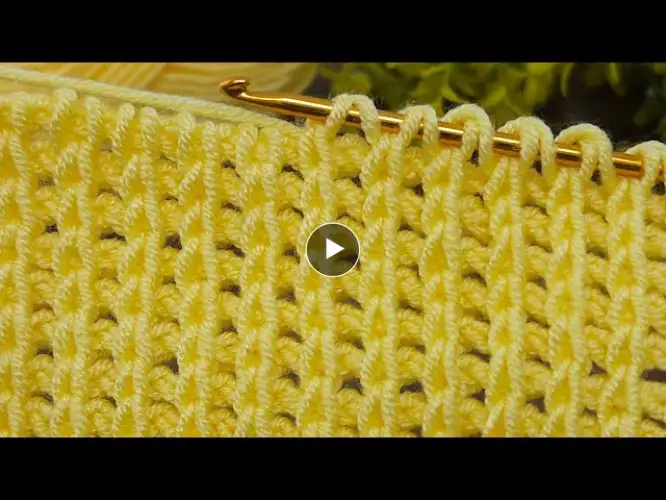 THE EASIEST TUNISIAN CROCHET (Tunisian Crochet for Beginners)