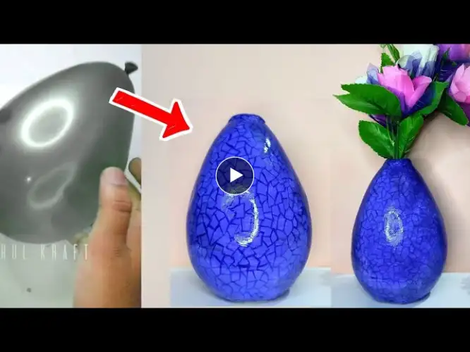 How To Make Vase with Balloon | गुब्बारे से फूलदान बनाये | #vase
