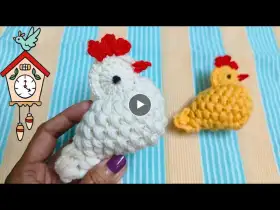 Crochet Cuckoo Chicken: The jujube-shaped chicken for home decoration @sara1111