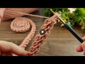 These chains will look great on your bags Colorful Very easy crochet chain making #crochet #knitting