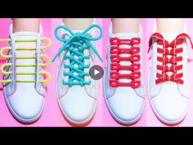 35 Creative Ways To Tie Shoelaces- New Shoelace Fashion- How To Tie Shoelaces- Shoe Lacing Styles