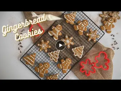 Perfect Easy Gingerbread Cookies For Christmas | Soft and Chewy | Cookies de Natal Gingerbread