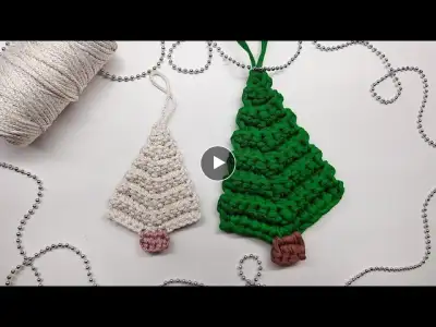 Easy Christmas decoration by your own hands || Crochet Christmas tree || DIY tutorial
