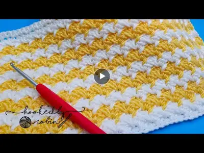 How To Crochet An Easy Stitch - Ideal For Blankets! 