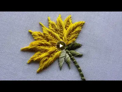 Super splendid flower hand embroidery design|how to start hand embroidery design