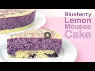 BLUEBERRY LEMON MOUSSE CAKE RECIPE | DIY Dessert | So Yummy Tasty and Delicious Cake | Baking Cherry