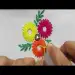 Hand Embroidery,Modern Lazy Daisy Stitch,beautiful flower Embroidery