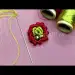 Hand embroidery bullion rose stitch with silk mechine embroidery thread|hand embroidery for beginner